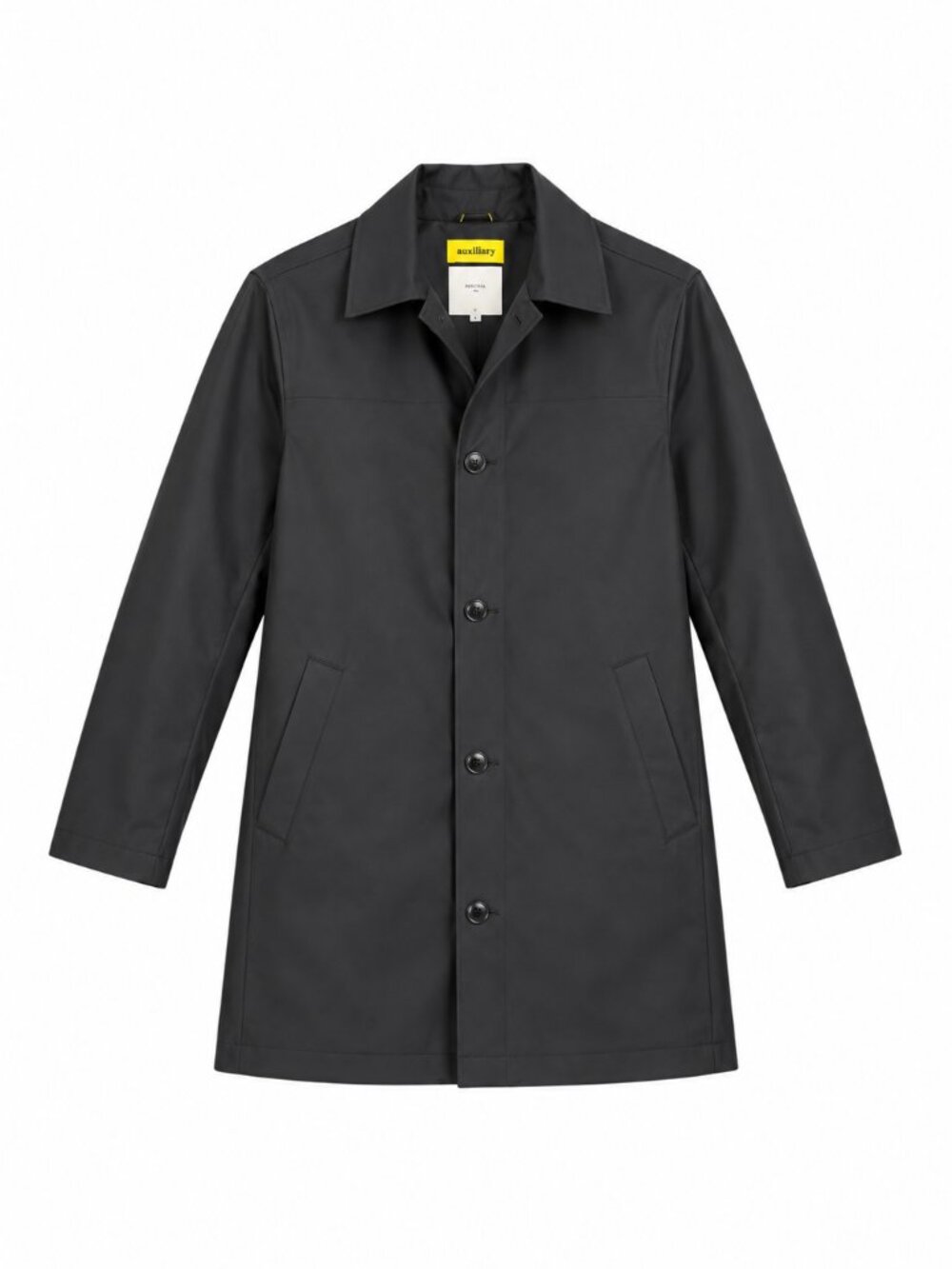 Percival Auxiliary Waterproof Technical Coat Black Cotton Blend Size M